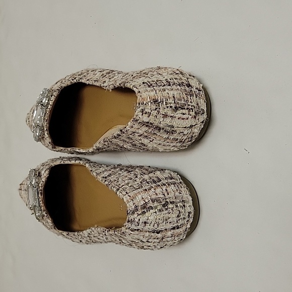 Rampage, women's Coolsie boucle rhinestone ballet flats sz 7, NWOT - Picture 3 of 7